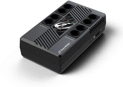 POWER WALKER UPS Line-Interactive 1000VA MS 8x schuko RJ45 įvestis / išvestis USB HID USB įkroviklis