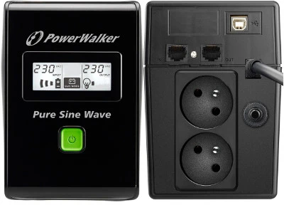POWERWALK VI 800 SW FR Power Walker UPS Line-Interactive 800VA 2x PL 230V, PURE SINE, RJ11/RJ45,USB,LCD