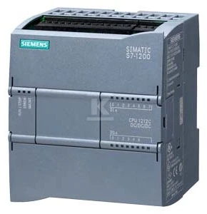 Siemens Modulis basic PLC CPU 1212C 8IN 6OUT+2IN analoginis 24V DC 75kB SIMATIC S7-1200 (6ES7212-1AE40-0XB0)