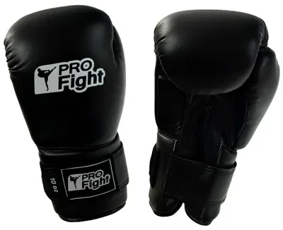 Profight bokso pirštinės Dragon odos juodos