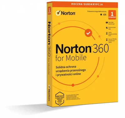 Norton 360 Mobile 1 – įrenginys – licencija vieneriems metams