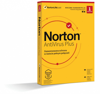 „Norton AntiVirus Plus“ 2 GB PL 1U1Dvc1Y 21408750