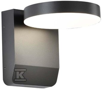 Sieninis šviestuvas V-tac 17W LED sieninis lauko šviestuvas, juodas, 4000K, IP65