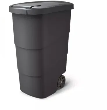 Prosperplast atliekų konteineris WHEELER 90 L su ratykais,  juodos spalvos