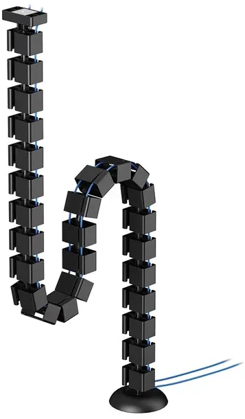 Laikiklis NEOMOUNTS CABLE SPINE ORGANIZER FOR SIT/STAND DESK FRAMES, MAGNET MOUNTED, Juodas