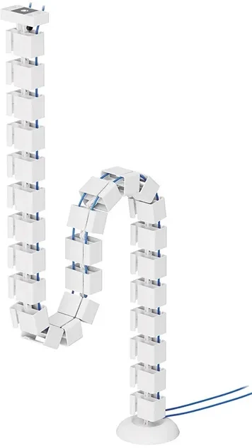 Laikiklis NEOMOUNTS CABLE SPINE ORGANIZER FOR SIT/STAND DESK FRAMES, MAGNET MOUNTED, Baltas