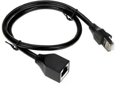 UNITEK Cat 6 STP 8P8C RJ45 Ethernet ilgintuvas M/F 0,5m C1896BK-0,5M