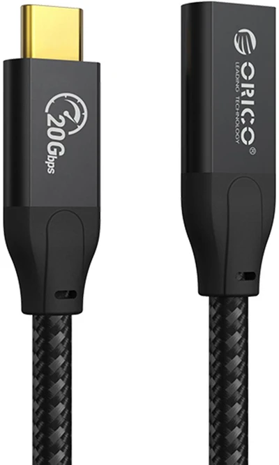 „Orico“ USB-C 3.2 prailginimo kabelis 20 Gbps, 4K, 100 W, 1 m