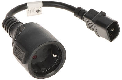 LANBERG CA-C14E-10CC-0018-BK ilgintuvas maitinimo kabelis IEC 320 C14->SCHUKO F