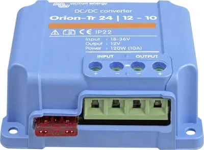 Įtampos keitiklis DC/DC 24V:12V 10A (120W) Orion-Tr, galvaniškai ne izoliuotas, IP43, Victron Energy