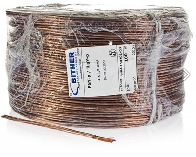 BITNER BiTsound PGY-p (TLgY) GARSIAKARIO KABELIS 2x0,75mm2 RITINIS 100m.