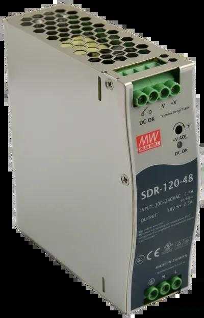 Pulsar SDR-120-48 DIN bėgio perjungiamasis maitinimo šaltinis