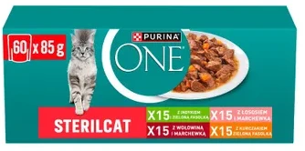 Purina Nestle ONE Sterilcat GiG MVBf&Crt 60x85g