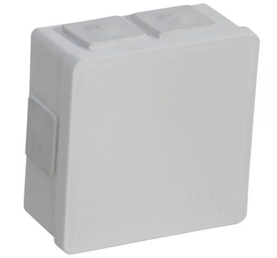 Tuščia ant paviršiaus montuojama dėžutė su 6 įvadais VIPLAST VP-02 click Baltas IP55 86x86x40mm 002-01