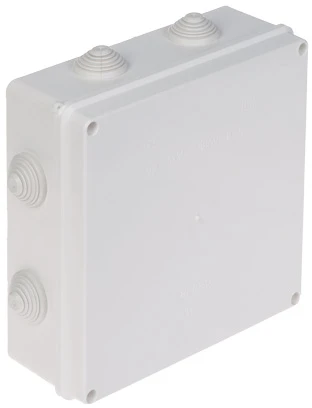 ATSIŠAKOJIMO DĖŽUTĖ SU RIEBOKŠLIAIS LUX-196X196/EPN IP55 Elektro-Plast