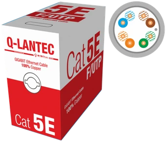 Q Lantec Tinklo Kabelis - Alantec KIF5PVC305Q Pilkas 305 m Cat5e F/UTP (FTP)