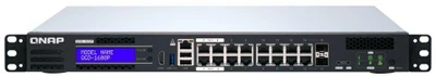 Šakotuvas QNAP WEBMANAG SWITCH 1PORT 10GBERJ45 - 16 PORTS GBE SFP28 RM DESIGN