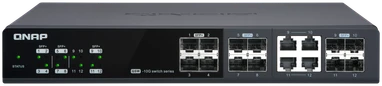 Šakotuvas QNAP QSW-M408-4C tinklo komutatorius Valdomas L2 Gigabit Ethernet (10/100/1000) Balta