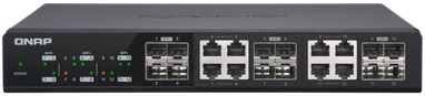 Šakotuvas QNAP QSW-M408-2C tinklo komutatorius Valdomas L2 10G Ethernet (100/1000/10000) Balta