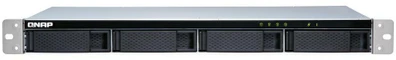 Serveris QNAP TL-R400S saugojimo diskų korpusas 2.5/3.5" HDD / SSD aptvaras Juoda, Pilka