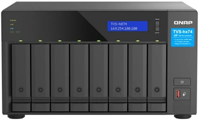 Serveris QNAP TVS-h874X NAS Tower Ethernet LAN Juodas