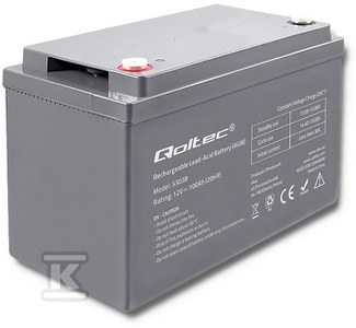 QOLTEC 53038 Qoltec Baterija AGM 12V 100Ah max.30A