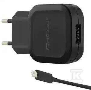 QOLTEC 50184 AC adapter for Išmanusis telefonas/Planšetė 12W 5V 2.4A USB + USB typC
