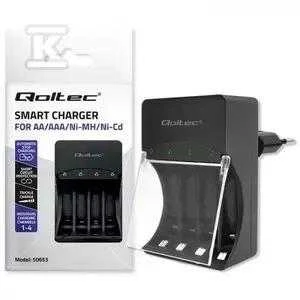 Įkroviklis - Qoltec 50653 Ni-MH R03/AAA R6/AA 1.2V