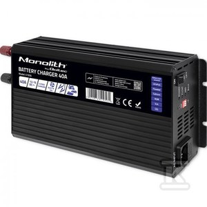 Akumuliatorius QOLTEC 51956 išmanusis „Monolith“ įkroviklis LiFePO4 AGM GEL SLA akumuliatoriams / 40A / 12V