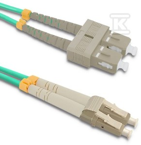 QOLTEC 54348 Qoltec Optic Patchcord LC/UPC – SC/UPC Multimode 50/125 OM4 Duplex 1m