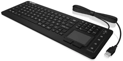 RaidSonic KeySonic KSK-6231 INEL (CH) klaviatūra Przemysłowy USB QWERTZ Swiss Juodas