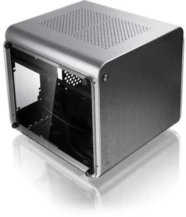 Raijintek METIS EVO TG Mini-ITX dėklas, grūdintas stiklas - sidabras