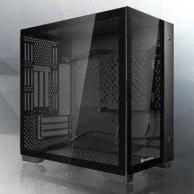 Raijintek PAEAN MINI Mini-ITX dėklas, grūdintas stiklas - juodas