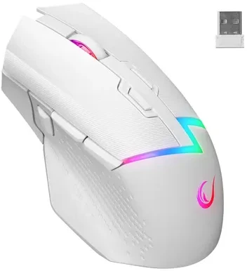 RAMPAGE DROP M3 V2 24000 DPI Baltas Belaidė pelė