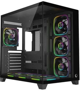 RAMPAGE PC CASE WITH TEMPERED GLASS Juodas