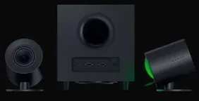 Kompiuterio kolonėlės Razer | Žaidimų garsiakalbiai su laidiniu žemųjų dažnių garsiakalbiu | Nommo V2 - 2.1 | Bluetooth | Juodas