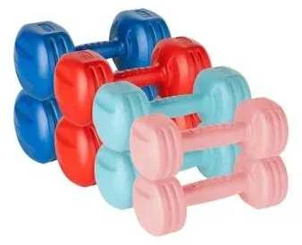 Bituminių hantelių rinkinys 20kg (2x1kg + 2x2kg + 2x3kg + 2x4kg), REBEL ACTIVE