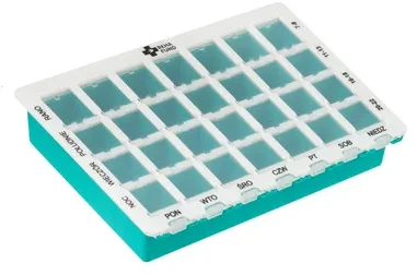 Reha Fund Weekly Pill Organizer for Oral Medication Dosing RF-353 REHAFUND