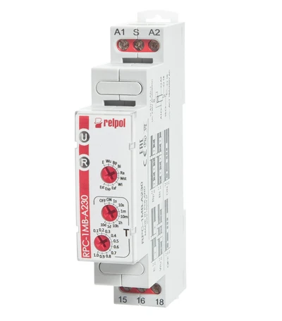 Relpol Laiko relė 1P 1sek.-10dienų 230V AC 50/60 Hz daugiafunkcis RPC-1MB-A230 863200