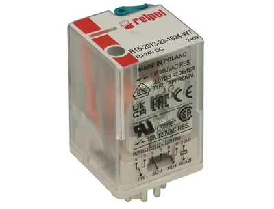 Relpol R3n Relpol A00031 Pramoninė relė 3P 24V DC AgNi R3N-2013-23-1024-WT A00031 ...