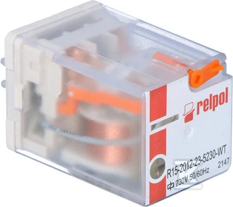 Relpol Pramoninė relė R15-2012-23-5230-WT 2P 10A 230V AC - 804299
