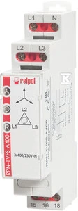 Relpol 3 fazių priežiūros relė 3(N) 1P 3(N)400/230V AC 50/60 Hz RPN-1VFS-A400 864372