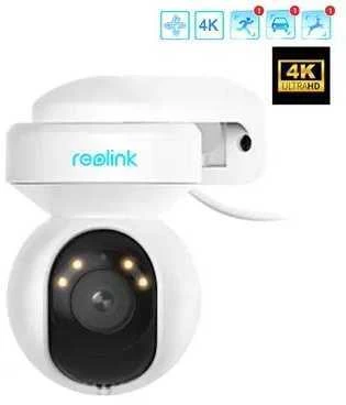 „Reolink E1“ lauko 4K 8 megapikselių kamera | Pasukama | PoE | 3 kartų priartinimas | Objektų sekimas