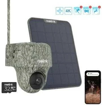Reolink Go Ranger PT 4K GSM lauko besisukanti kamera Baterija | LTE 4G 3G | Belaidis | Naktinis režimas | Judesio jutiklis | Į SIM kortelę