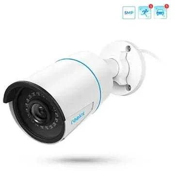 Reolink | IP kamera | RLC-510A | Kulka | 5 MP | Fiksuotas objektyvas | Maitinimas per Ethernet (PoE) | IP66 | H.264 | „MicroSD“ (maks. 256 GB) | Baltas