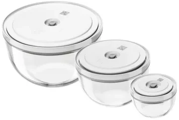 Set of 3 Zwilling Fresh&Save glass bowls