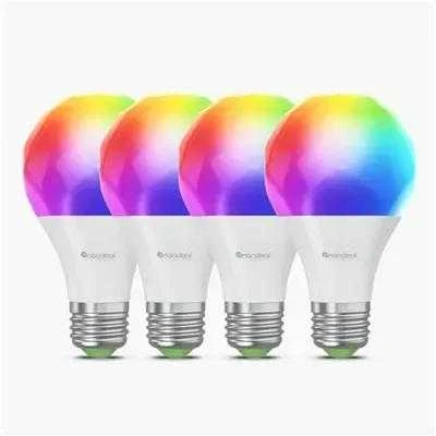 „Nanoleaf Essentials Smart A60“ lemputė „Matter WiFi“ 900 lm, 2700–6500 K, 4 vnt. pakuotė | E27 | 9 W | RGBCW