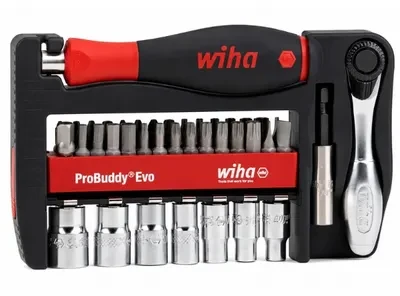 Wiha antgalių rinkinys ProBuddy® Evo mixed 40-pcs., 1/4
