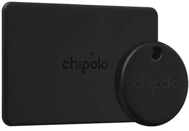 „Chipolo CARD & LOOP“ įkraunamas „Bluetooth“ sekiklis, skirtas „iOS“ ir „Android“, anglies spalvos rinkinys