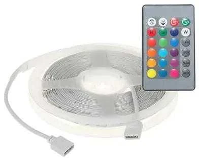 Orno Rinkinys LED juostų rinkinys 12V 30L/m 100lm/m 7.2W/m IP20 RGB 5m + RGB valdiklis + 12V maitinimo šaltinis